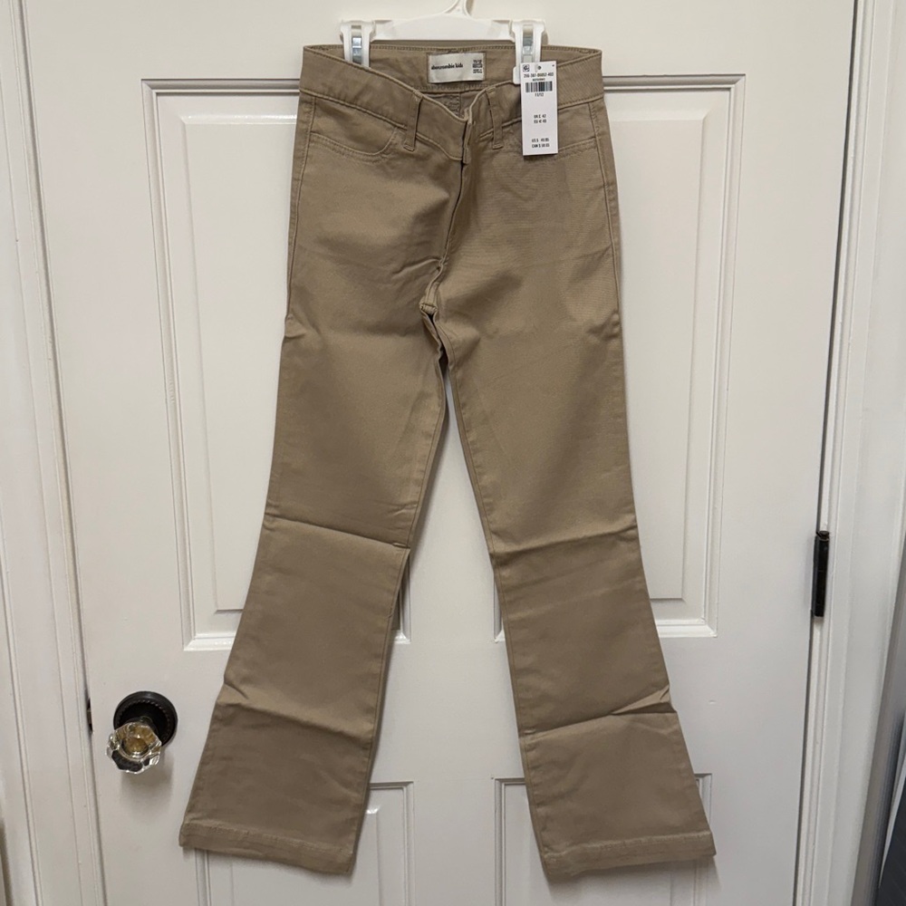 Abercrombie Kids low rise bootcut uniform pants - sold out online!